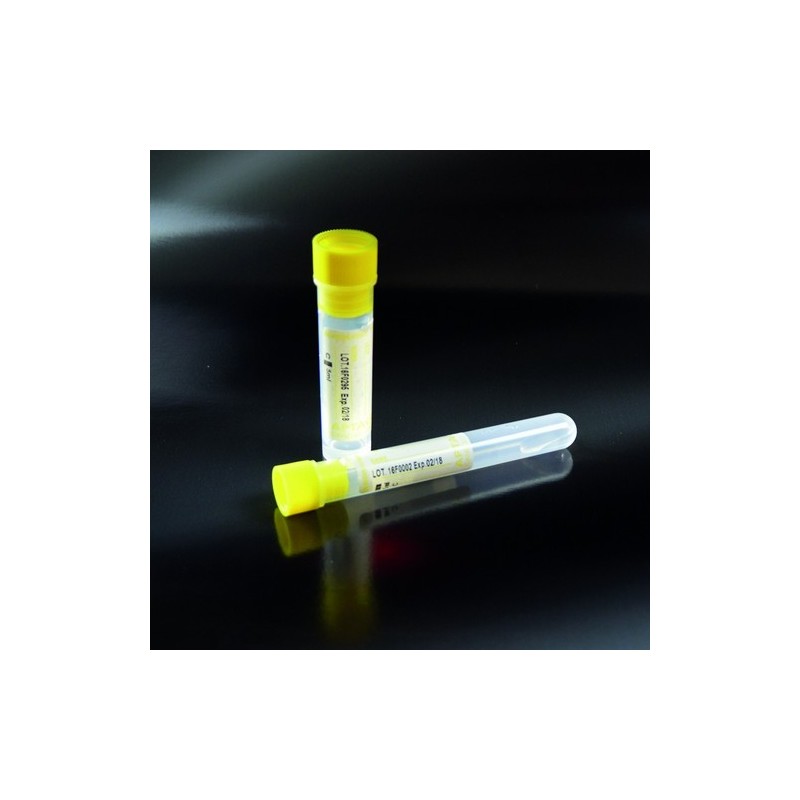 test tubes with Sodium Citrate 0.5 ml yellow cap for COAGULATION 12x86