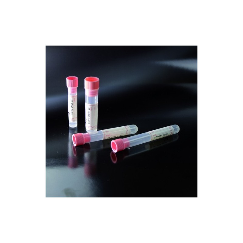 test tubes with Sodium Citrate 0.25 cap pink for VES - 13x75