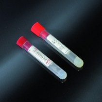 tubes with gel separator+ accelerator 13x75, PP labeled for 5 ml of blood cap down