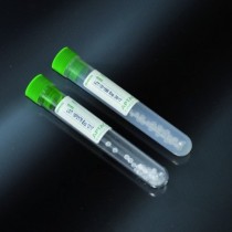tubos de ensayo con gránulos de separadores de 16x100 PP etiquetados para 10 ml de sangre