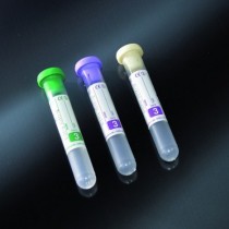 provette con K3 EDTA - tappo in gomma forabile 13x75 per 3 ml di sangue tappo di colore verde