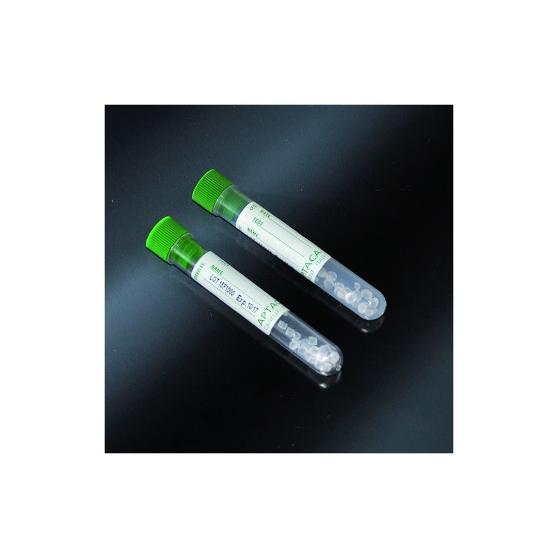 test tubes with granules separators 13x75 PMMA labeled for 4 ml of blood