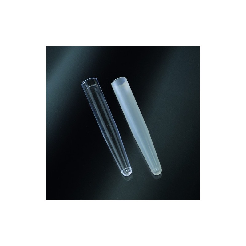 provette coniche 10 ml in PP 16x100 non graduate senza bordo