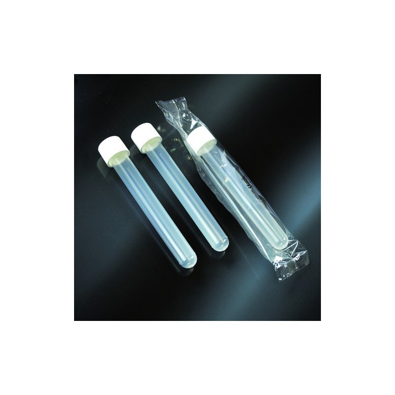 provette cilindriche in PP 15 ml tappo a vite in PP 16x120 tappo a vite sterili - incarto singolo