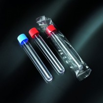 test tubes cylindrical in PS 15 ml screw cap in PS 16x120 screw cap sterile - wrapped single