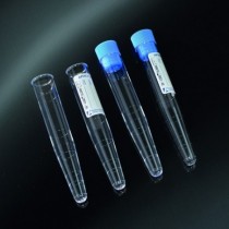 test tubes conical 10 ml in PS 16x100 graduate with cap and label