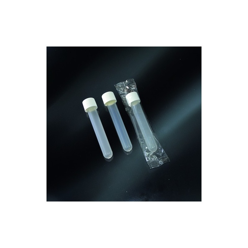 röhrchen und zylindrischen PP 10 ml-schraubverschluss aus PP 16x100 schraubverschluss steril - folie single