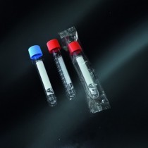 test tubes cylindrical in PS 10ml screen printed screw cap in PS 16x100 screw cap sterile