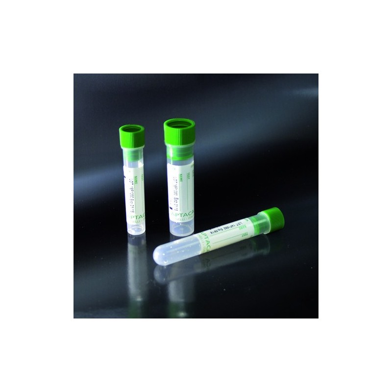 tubos de ensayo con EDTA K3 12x56 de fondo plano, para 2,5 ml de sangre