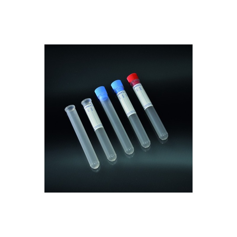 röhrchen und zylindrischen 5 ml sterile PP 12x86 mit kappe und label