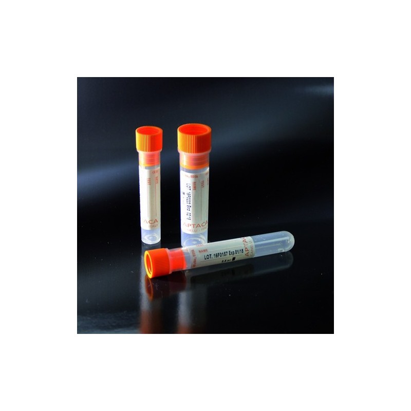 tubes KF + NA2 EDTA 16x60 flat bottom, for 2,5 ml of blood