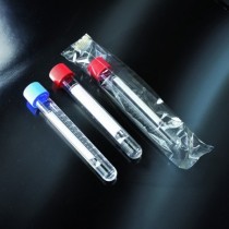 test tubes cylindrical in PS 15 ml screen printed screw cap in PS 16x100 sterile