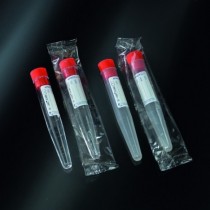 test tubes conical 10 ml sterile PP 16x100 with cap and label