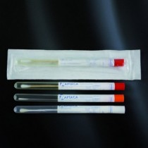 Sterile swabs in tube tip viscose
