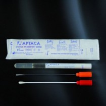 Sterile swabs with the soil, STUART