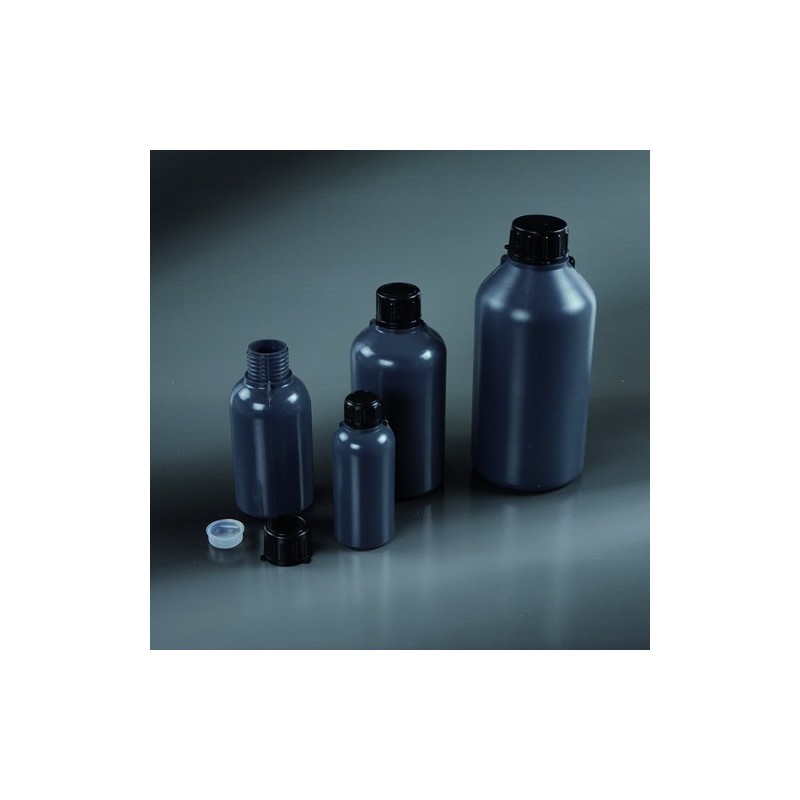 round bottles narrow neck, dark grey, 500 ml
