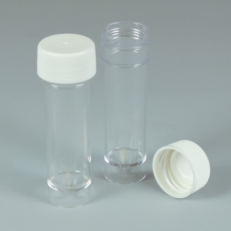 Contenitore universale 30ml in PS. Ø30x93mm