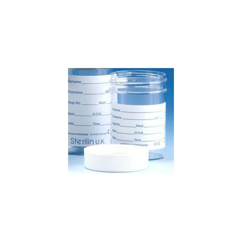 Contenitore universale 60ml PS con etichetta (stampata) e tappo a vite