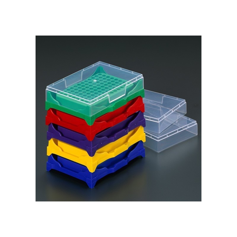 Rack impilabili a 96 posti per microtubi / strip o piastre 0.2ml (PCR)
