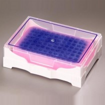 Rack IsoFreeze PCR a viraggio colore porpora/rosa 7°. Posti 96 x 0.2ml
