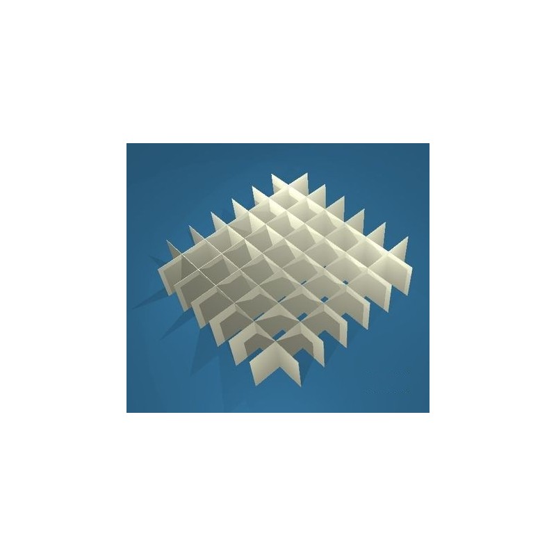 Griglia 7x7 per box in cartone 136x136&#44 per provette 15ml fondo conico