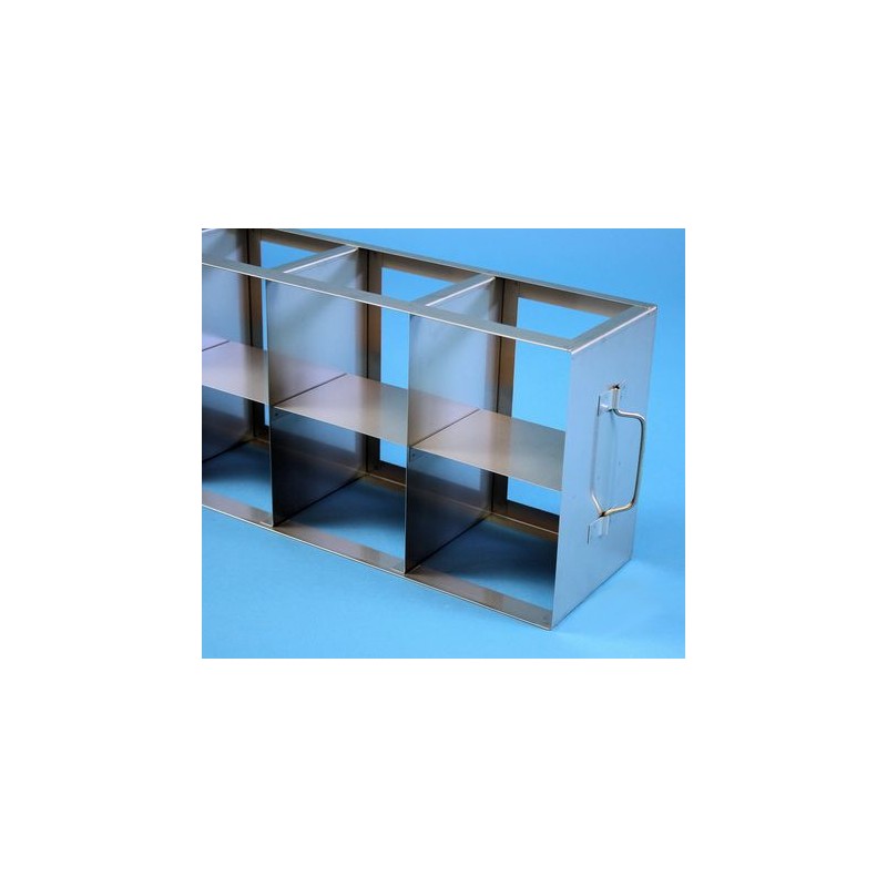 Rack orizzontale acciaio griglia 4x2 NJ box per provette tipo Falcon -Dim. 142x565x279mm Rack orizzontale acciaio griglia 4x2 NJ box per provette tipo Falcon -Dim. 142x565x279mm