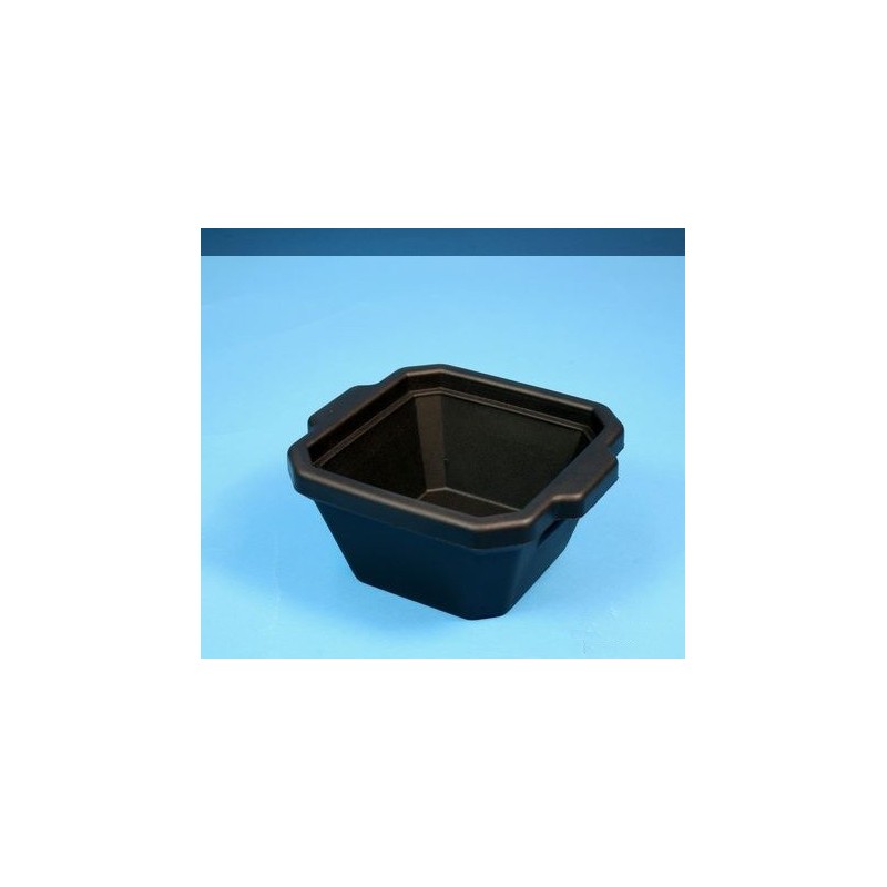 Contenitore ghiaccio PVC da 1 litro. Temp. &#45196&#176C a &#4393&#176C. Senza coperchio. Dim. 215x188x118mm. Nero