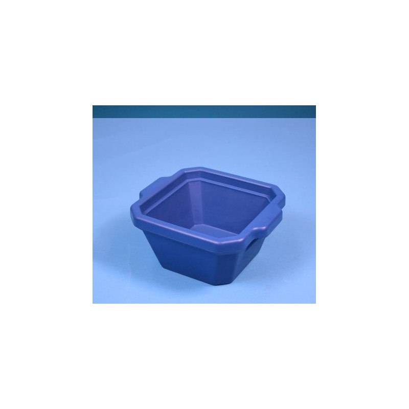 Contenitore ghiaccio PVC da 1 litro. Temp. &#45196&#176C a &#4393&#176C. Senza coperchio. Dim. 215x188x118mm. Blu