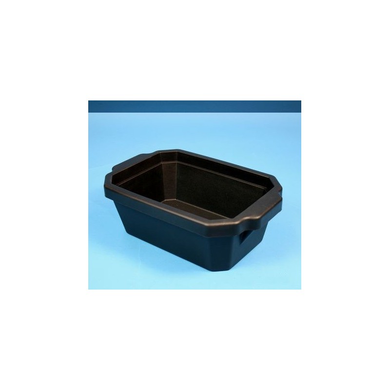 Contenitore ghiaccio PVC da 4 litri. Temp. &#45196&#176C a &#4393&#176C. Senza coperchio. Dim. 355x225x125mm. Nero