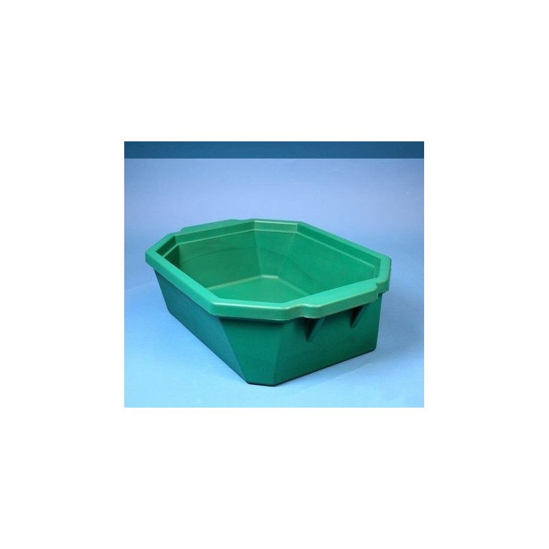 Contenitore ghiaccio PVC da 9 litri. Temp. &#45196&#176C a &#4393&#176C. Senza coperchio. Dim. 503x356x155mm. Blu