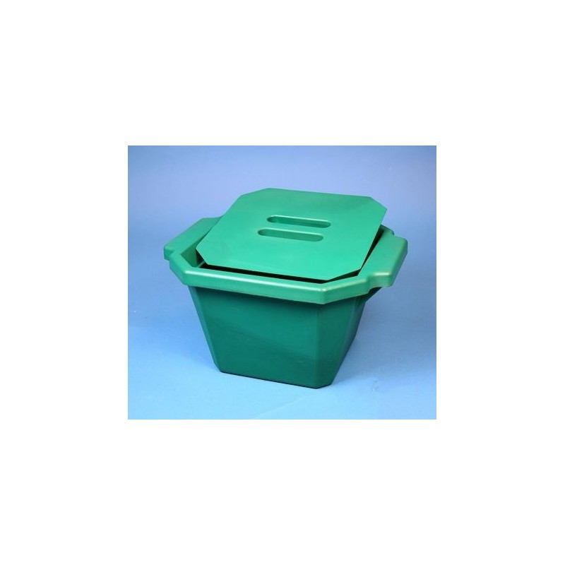 Contenitore ghiaccio PVC da 4.5 litri. Temp. &#45196&#176C a &#4393&#176C. Con coperchio. Dim. 343x285x187mm. Verde