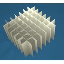 Griglia 7x7 per box in cartone 133x133&#44 provette 15ml fondo conico