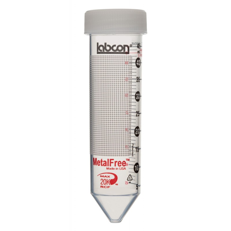 Provette 50ml fondo conico Metal Free -  Sterili. Centr. 20.000g