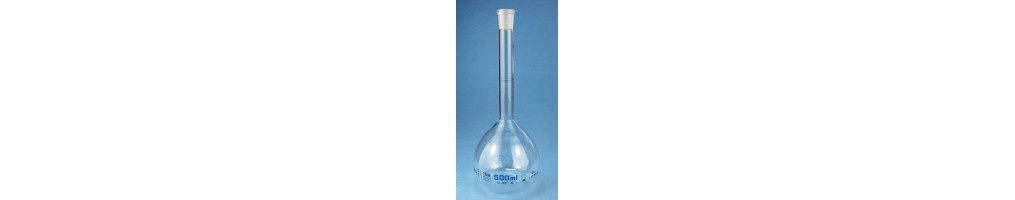 volumétrico de laboratorio de plástico o de vidrio