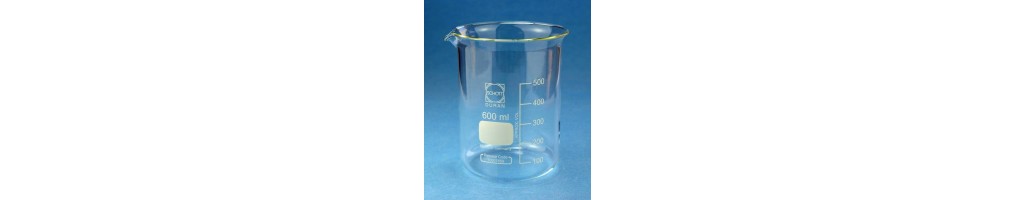 Becherglas, labor, glas oder kunststoff